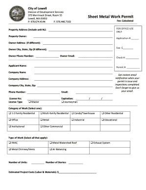 lowell ma building permit online.